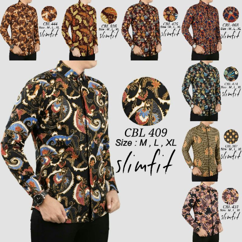 Kemeja Batik Slimfit Colin Dion Lengan Panjang  / Batik Mewah