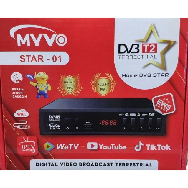 (:(:(:(] Set Top Box Myvo Star DVB T2 / STB Tv Digital