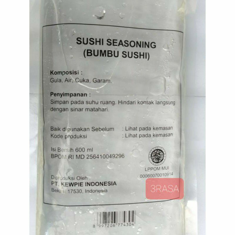 

Kewpie Sushi Seasoning 600Ml Bumbu Sushi Sushi Vinegar Cuka Jepang