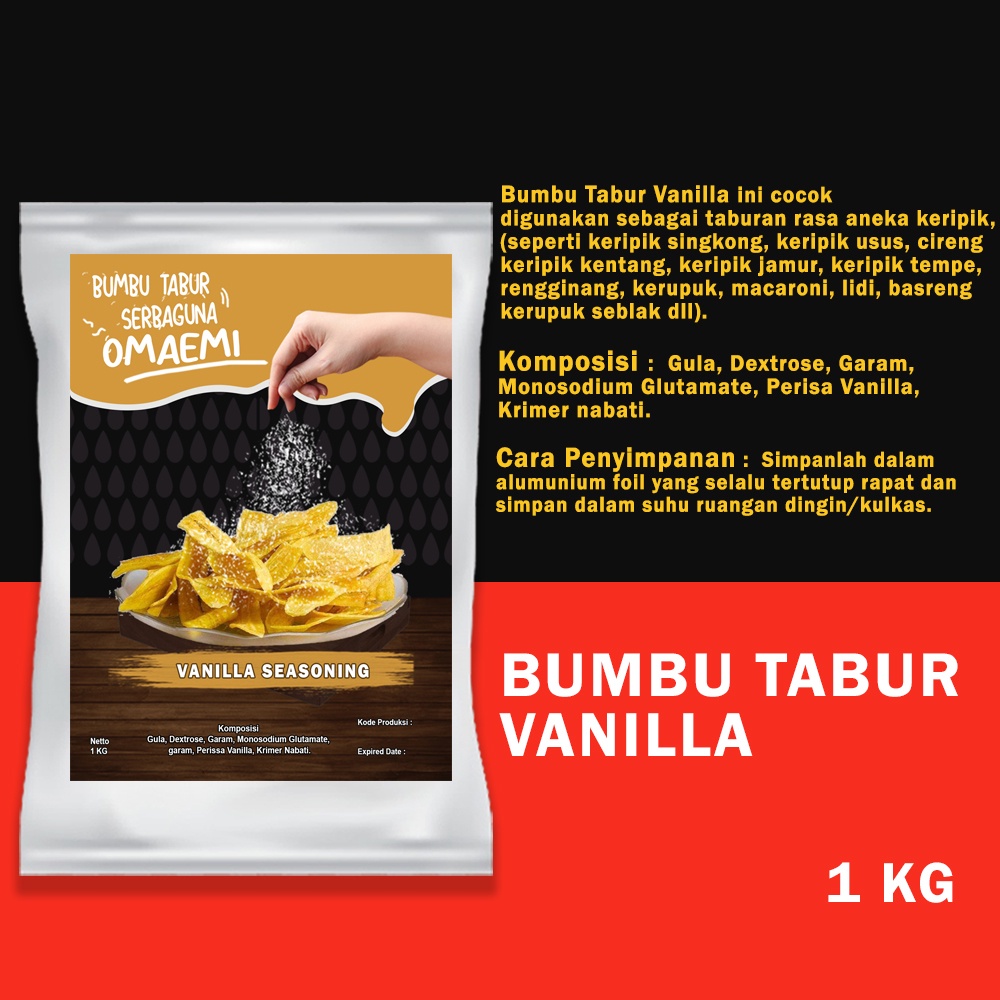 

Bumbu Tabur Vanilla Seasoning 1 Kg Halal Food Grade