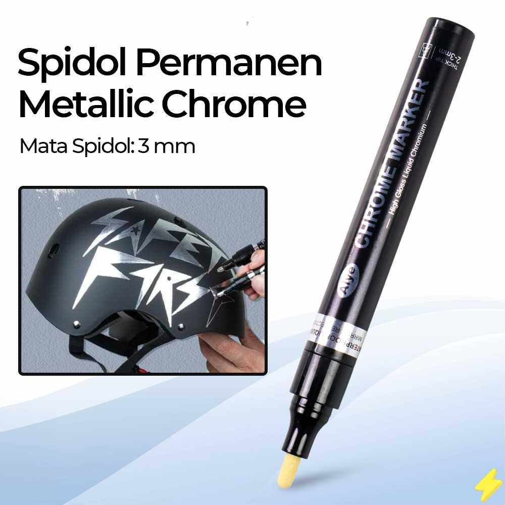 

[PROMO] Aiye Spidol Permanen Marker Metallic Chrome 3 mm - AY-1004