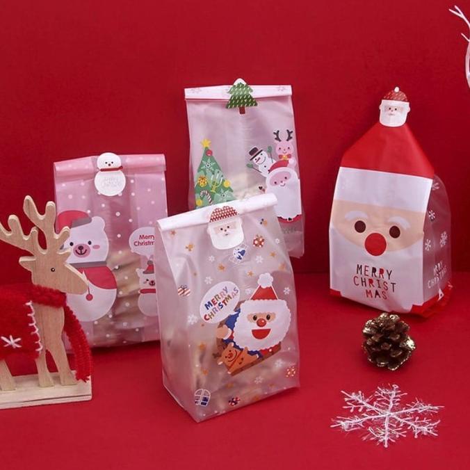 

}}}}}}] Plastik Natal Cookies Candy / Plastik Bingkisan Christmas