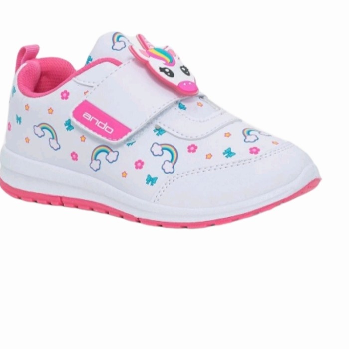 Sepatu Sneaker Anak Perempuan Ando Unicorn Elina Paud Tk