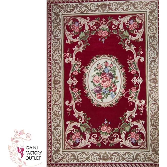 monggo] Karpet Lantai Karpet Permadani Tebal Anti Slip Kode 1442