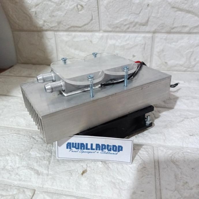 DELLAS DIY chiller 2 peltier TEC 2x 12V waterblock 40x80 pendingin air coller