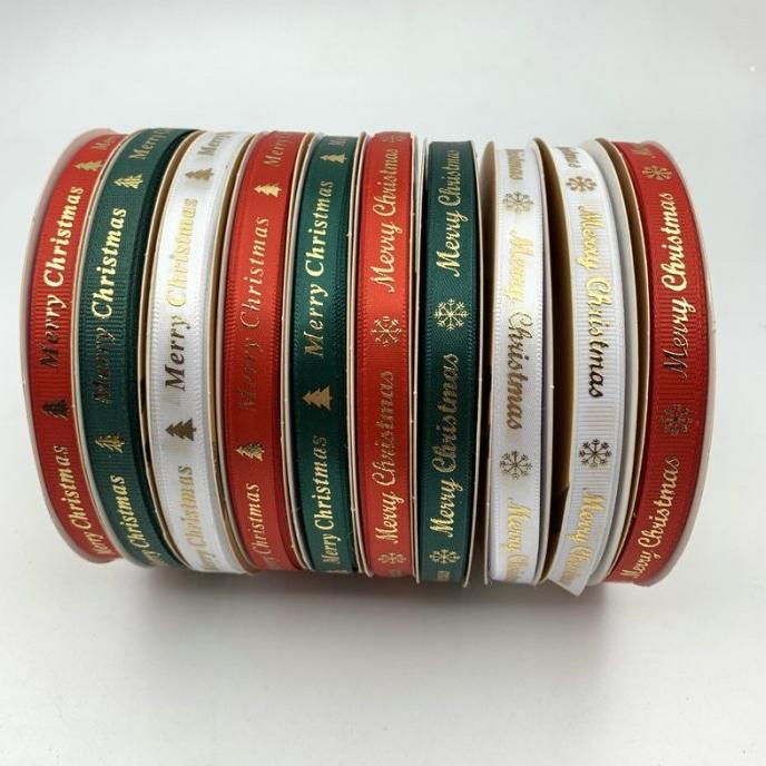 

cusss order] (1 ROLL) PITA NATAL MERRY CHRISTMAS LEBAR 1CM PITA HAMPERS KADO HIASAN