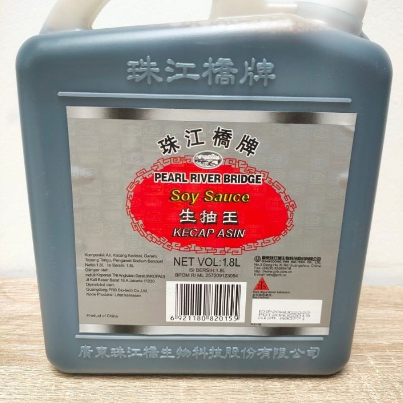 

Soy Sauce Prb 1.8L - Kecap Asin Soy Sauce Jerigen Pearl River Bridge