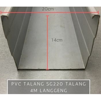 Talang Air Kotak Pvc 8 Inch 20 Cm Merk Langgeng Berkualitas
