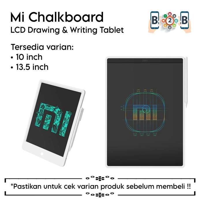 

Mi Mijia Lcd Blackboard 10 & 13.5 Inch Chalkboard Writing Drawing Berkualitas