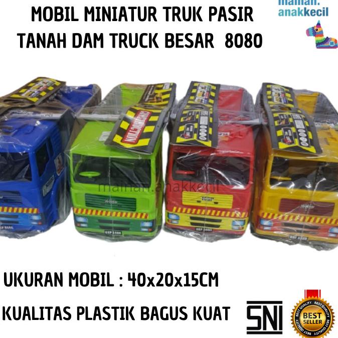 Trend Mainan Mobil Mobilan Miniatur Truk Pasir Tanah Dam Truck Besar Stok Terbatas