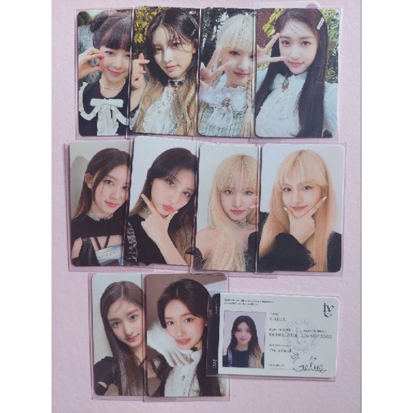 (cek deskripsi) want to sell wts official photocard pc ive gaeul rei liz leeseo welcome package 2022