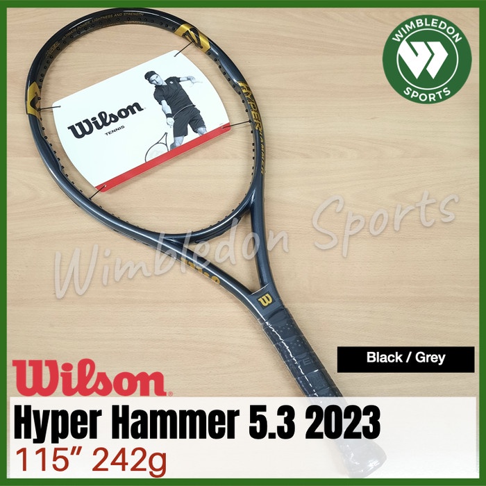 Raket Tenis Wilson Hyper Hammer 5.3 2023 / Wilson HH 5.3 GREY