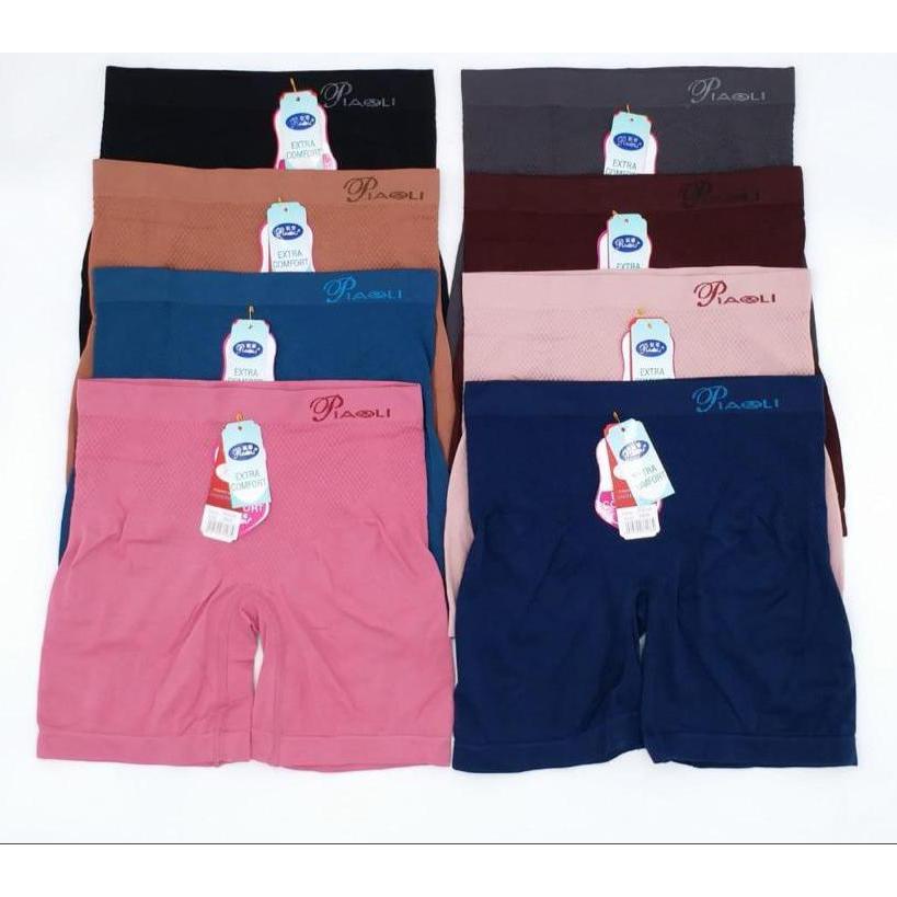 1 Lusin Celana Dalam Boxer Wanita Piaoli 8168 Bahan Rajut UW-219