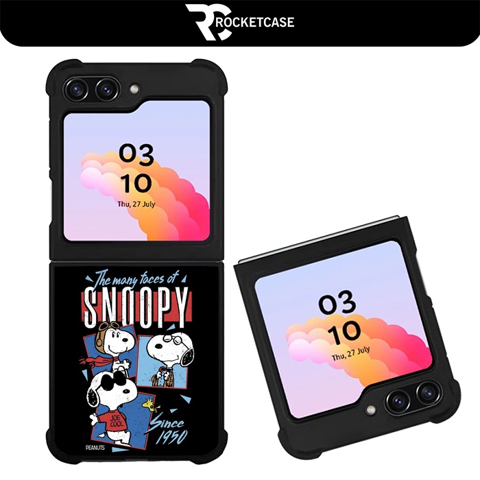 Case Casing Samsung Galaxy Z Flip 5 Flip 4 Flip 3 Z Fold 5 Fold 4 Fold 3 Snoopy NV0647