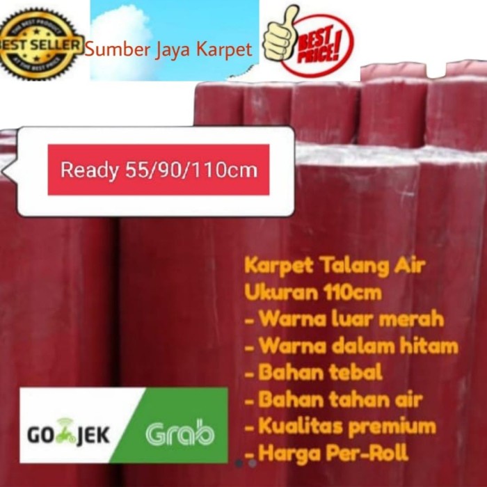 Terlaris Karpet Talang Air Ukuran 110Cm/ Harga Per Roll/ Tebal 1.Mm