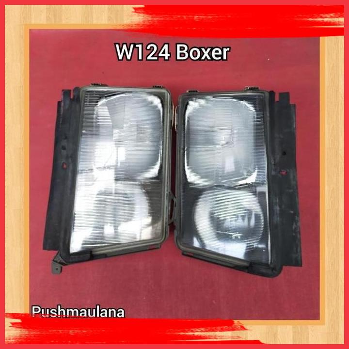 (PUSH) HEADLAMP MERCY W124 ORIGINAL - LAMPU DEPAN W124 BOXER ORI