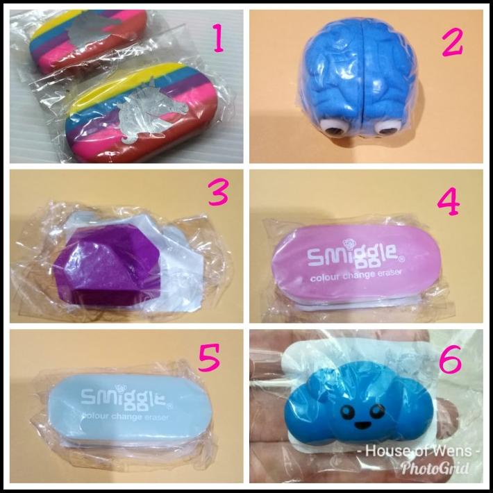 

TERMURAH SMIGGLE ERASER !!!!!!!