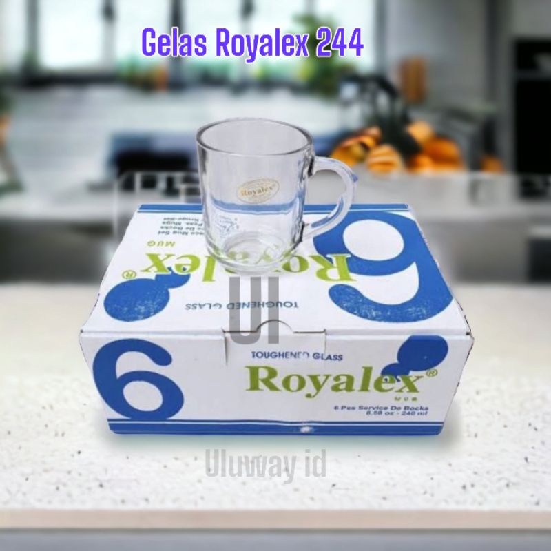 Gelas Royalex/Gelas CM/Gelas Kopi 6 Pcs
