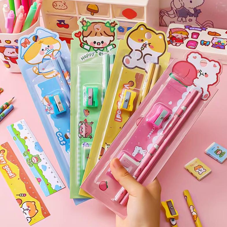 

STATIONERY MINI SET ALAT TULIS SEKOLAH KARAKTER 5IN1 / ALAT SET TULIS ANAK KARAKTER LUCU / SET ALAT TULIS 5in1