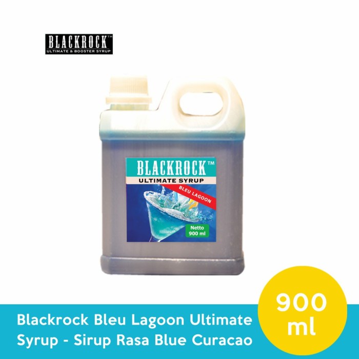 

Blackrock Bleu Lagoon Ultimate Syrup 900 ml - sirip rasa blue curacao