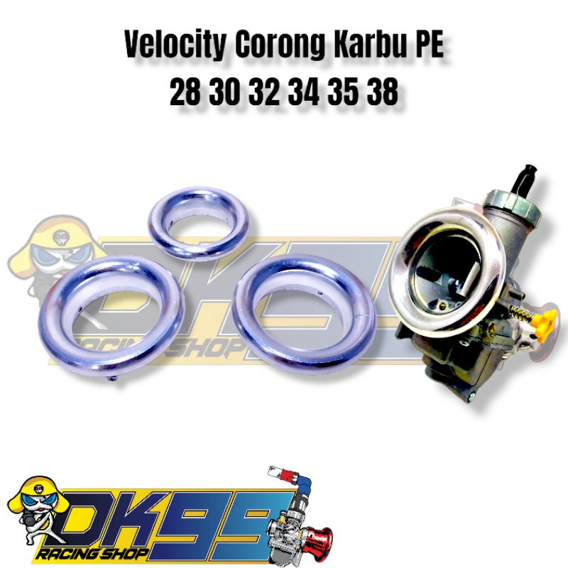 Velocity corong karbu cnc karbu pe pwk 28 30 32 34 35 38