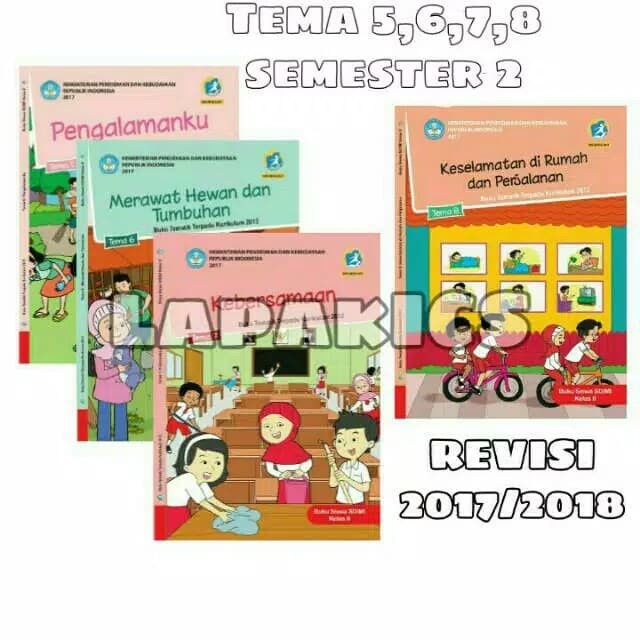 

NEW Paket Buku SD Kelas 2 Tematik Semester 2 Revisi 2017-2018