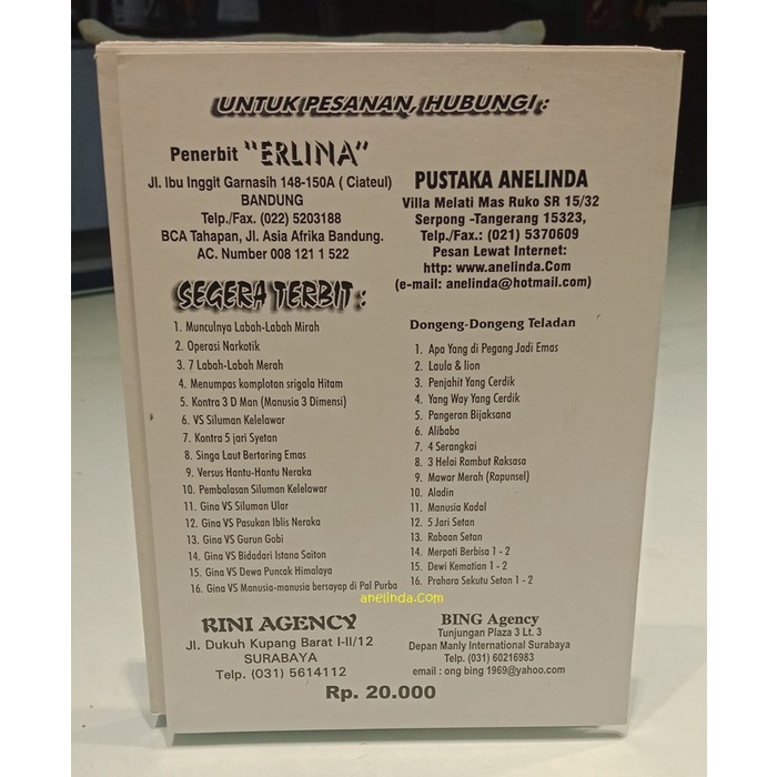 

NEW GINA VS MANUSIA-MANUSIA BERSAYAP DARI PAL PURBA (REPRINT TERBARU)