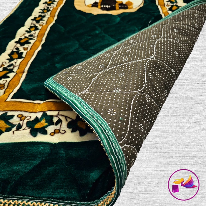 best -Sajadah Tebal Busa Bulu Empuk Anti Slip Jumbo - Random