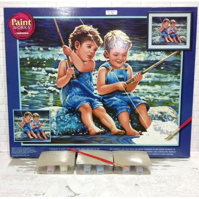 

Paket Melukis Paint By Number Dimensions 91414 Fishing Pals Memancing