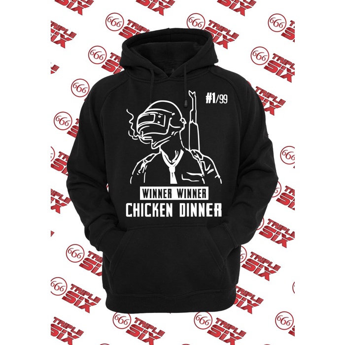 Jaket Hoodie PUBG Winner Winner Chicken Dinner