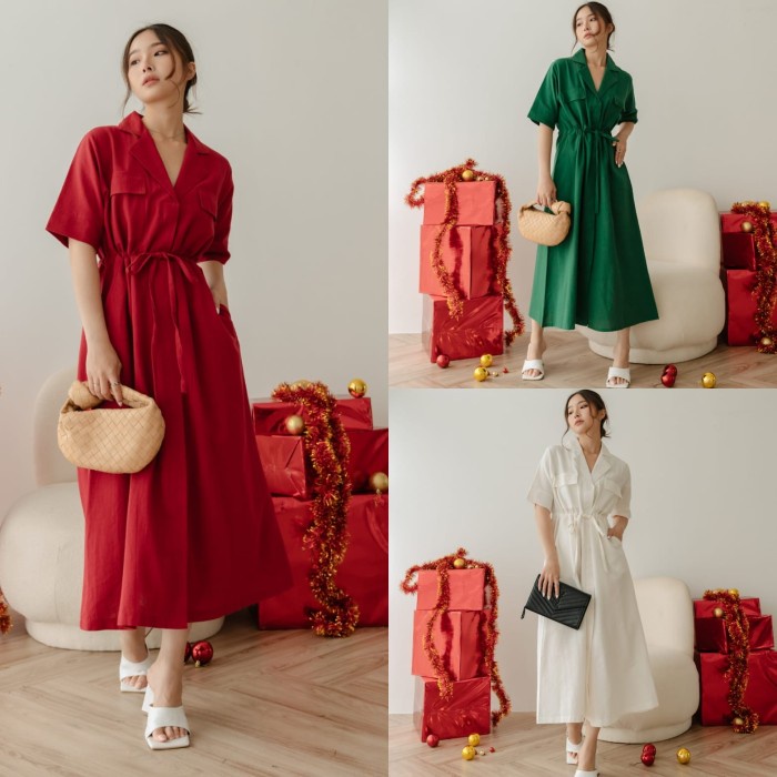 June Maxi Dress Linen Wanita Casual Busui Friendly