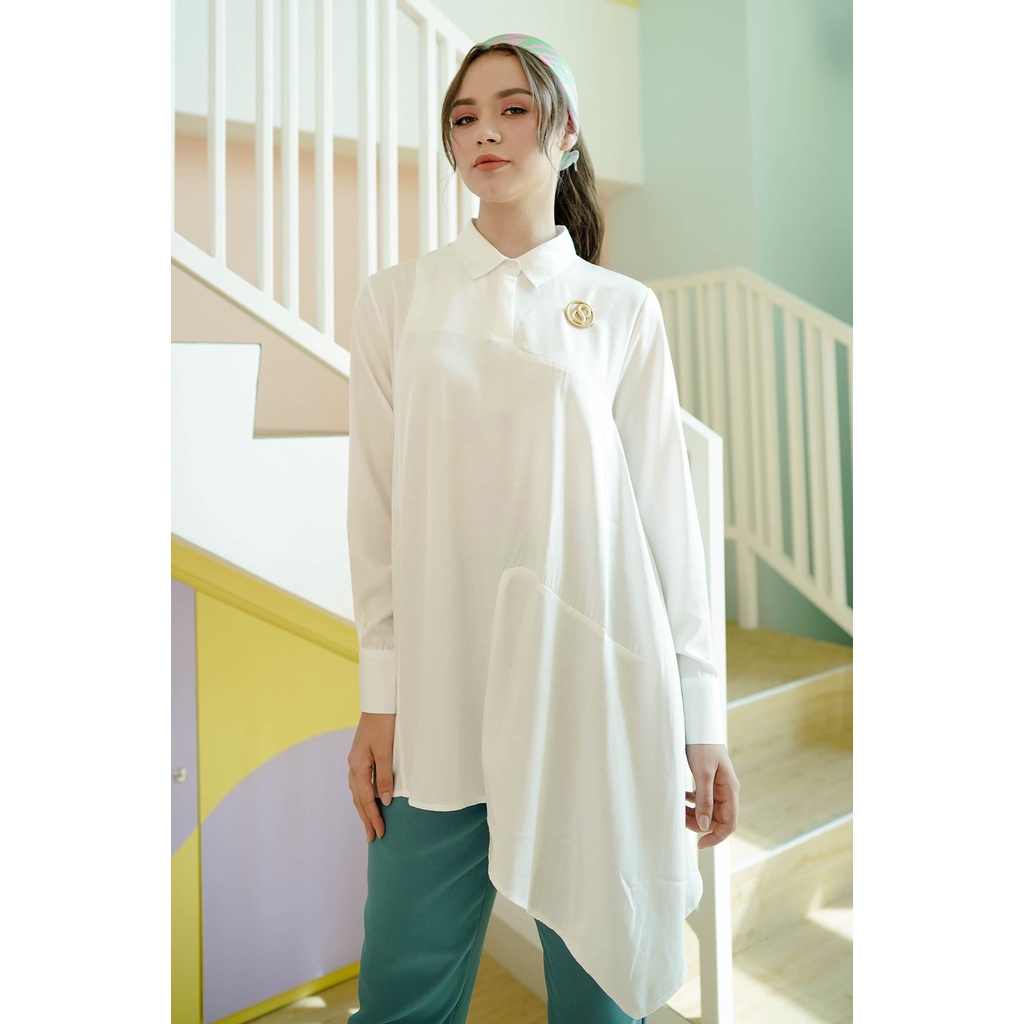 Benang Jarum - Sienna Shirt - White