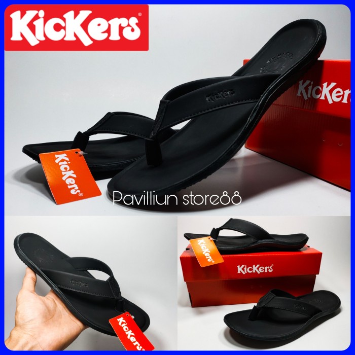 PROMO sandal Kickers pria - sandal jepit Kickers kulit asli - sendal pria