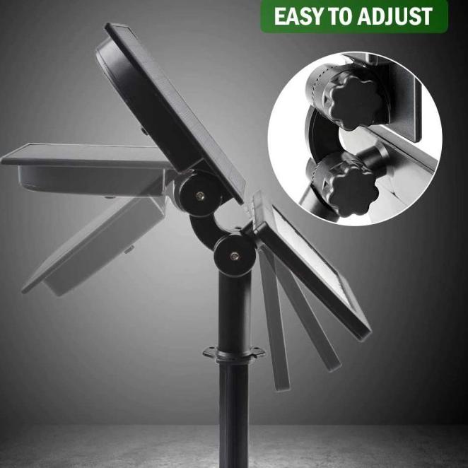 Lampu Taman Tenaga Surya Solar Cell Tancap Dinding Warm White Kuning