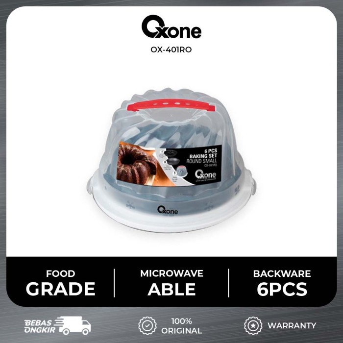 

✅Termurah Oxone Ox401Ro Baking Pan Cetakan Kue Baking Set 6 Pcs Food Grade Terbatas