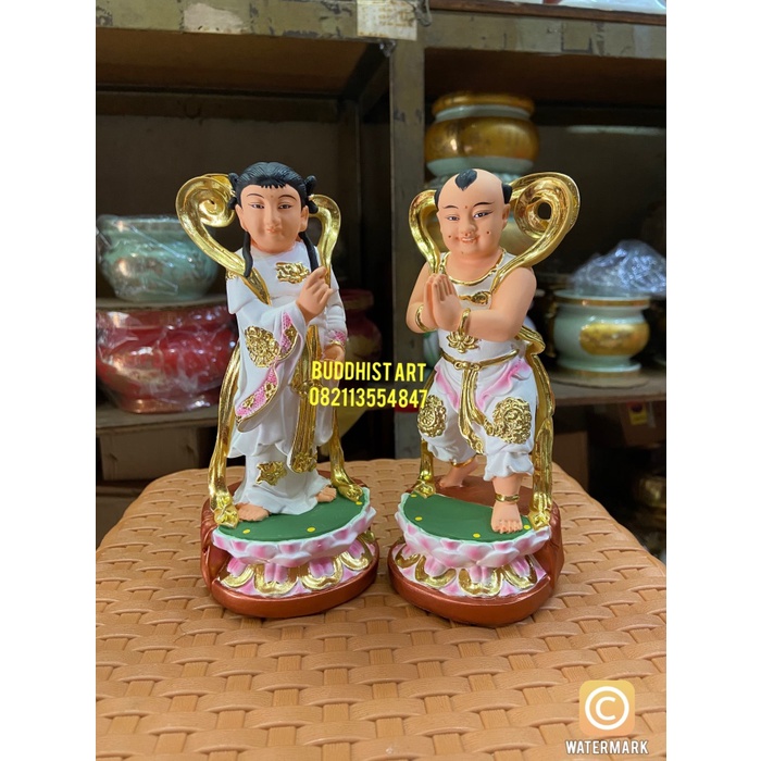 [Original] Patung Pengawal Dewi Kwan Im / Cintong / Shan Nan Dan Tong Nu 6 Inch Terbatas