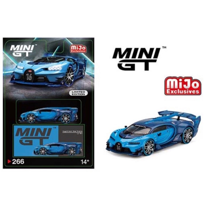 ✅COD Minigt Bugatti Vision Blue Mijo Exclusive Blister Berkualitas