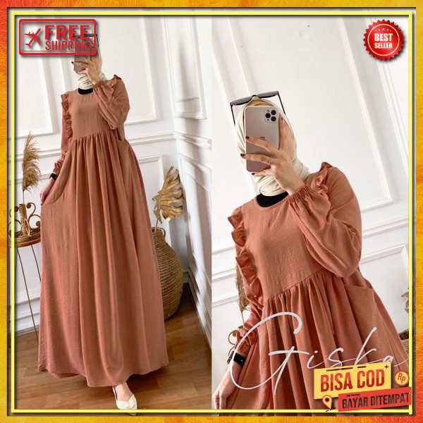 0 Gamis Giska Dress Maxy Wanita