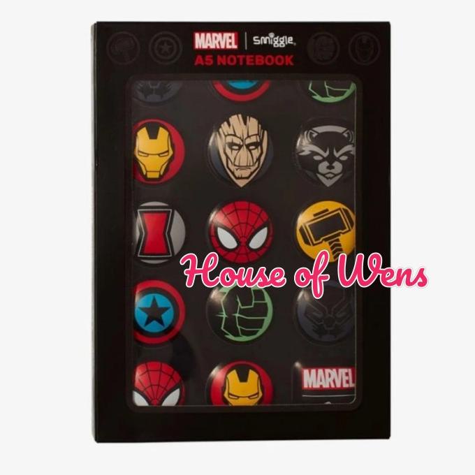 

Trend Smiggle Marvel Notebook A5 Original - Buku Catatan Smiggle Original