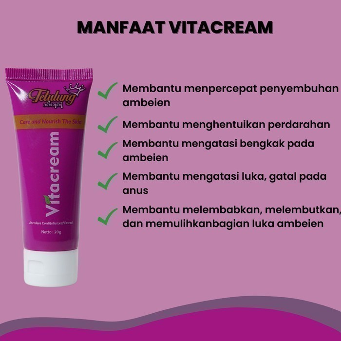 VITACREAM - SALEP GATAL, SELANGKANGAN HITAM, PEMUTIH KETIAK