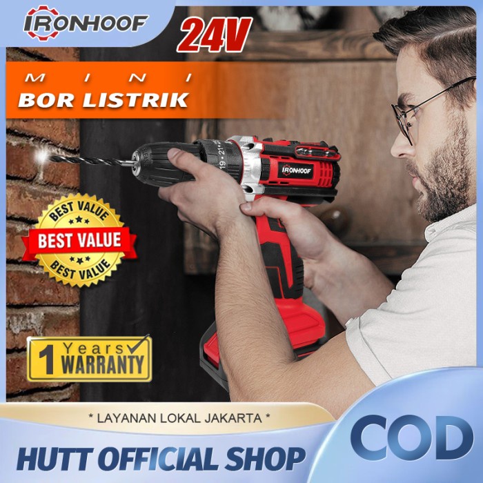 Mesin Bor / Impact Drill Listrik Ironhoof Pertukangan