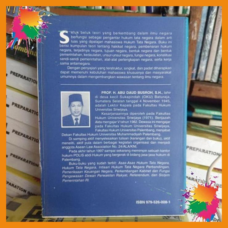 

original buku ilmu negara prof.h. daud busroh, s.h. [fany]