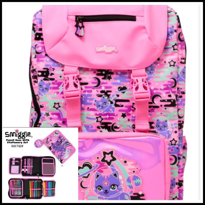 

TERBARU SMIGGLE FOLDOVER KITTY FARAWAY BACKPACK + STATIONERY SET (2P) / KADO
