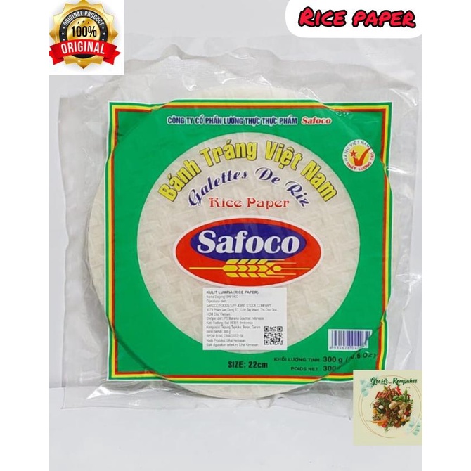 

Rice Paper / Kulit Lumpia Safoco / Banh Trang Vietnam