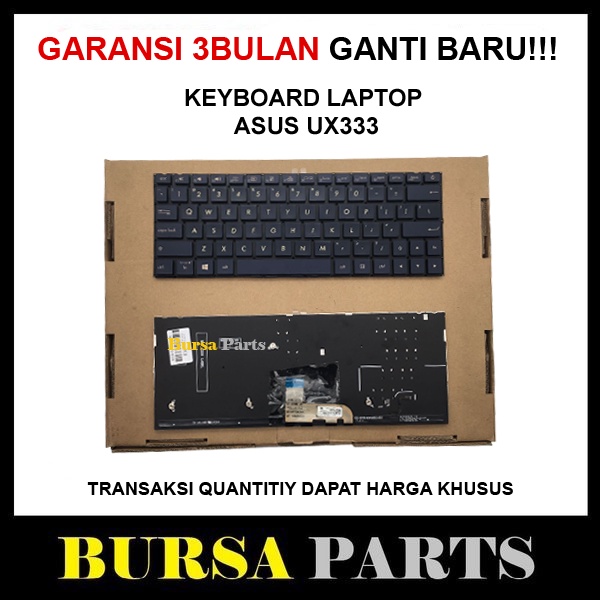 Keyboard Laptop Asus Zenbook 13 UX333 UX333f UX333fa UX333flc UX333fn