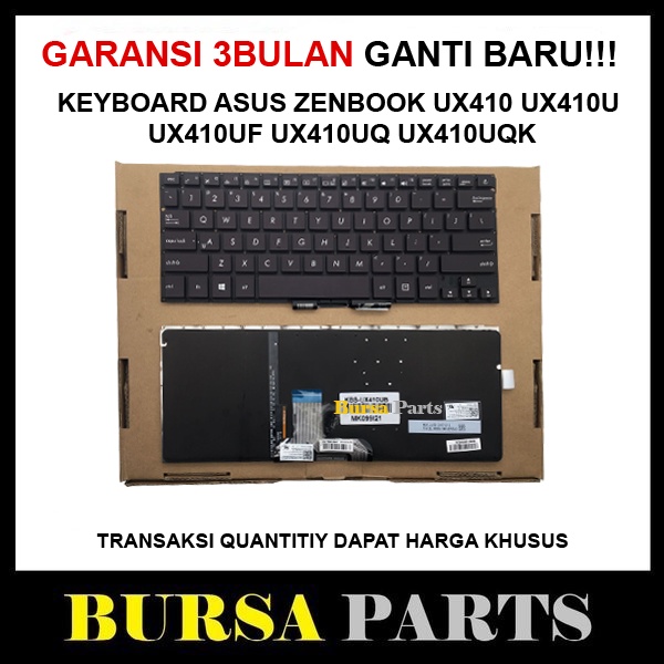 Keyboard Laptop Asus Zenbook UX410 UX410u UX410uf UX410uq UX410uqk
