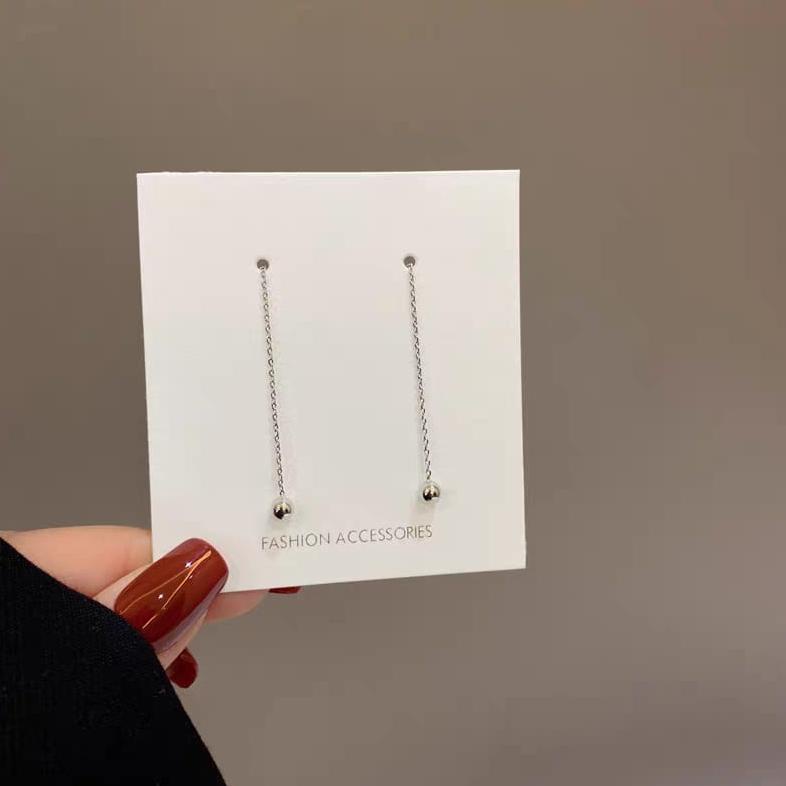 11.11 Discount Cod - Anting Titanium Gantung Panjang Bola Gold Anti Karat Dan Anti Luntur Lapis Emas