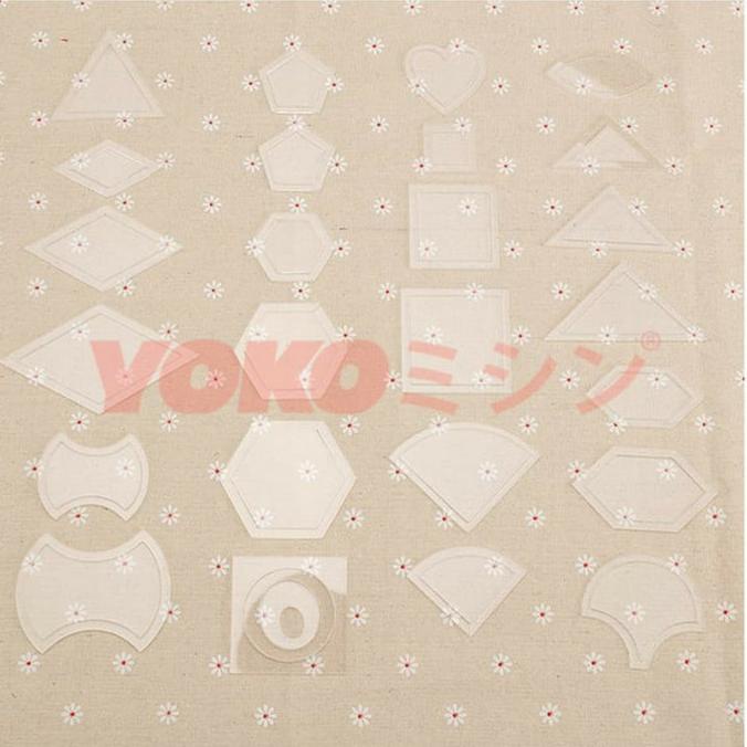 

Ready Quilting Template / Penggaris Patchwork Set 54 Pcs Merk : Yoko Terbaik