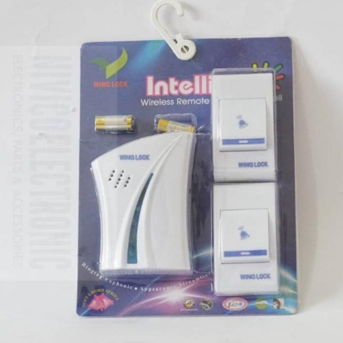 *$*$*$*$] Bel Pintu Wireless 2 Remot/Bel Rumah 2 Tombol/Doorbel Wireless