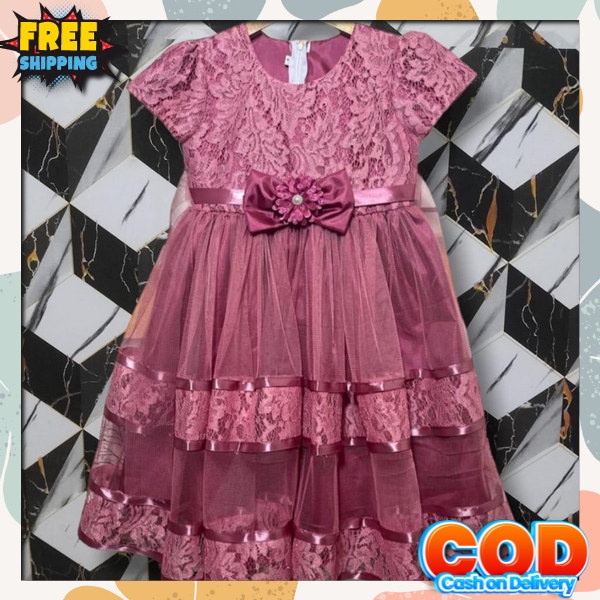 Ghaum Import Haun Casual Anak Natalan Bju Midi Dress Murah Kids Kekinian 2024 2024 Baju Terusan Rok 